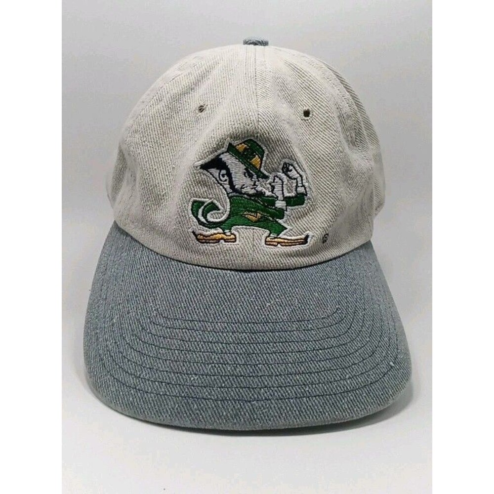 NCAA NOTRE DAME FIGHTING IRISH Embroidered Strapback Cap Dad Hat Vintage